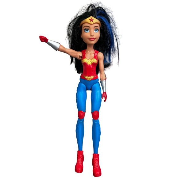 Mattel DC Super Hero Girls Wonder Woman Doll Action Figure 2015 with Headband - Picture 1 of 10